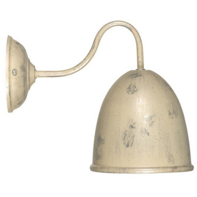 Luminosa Lighting Luminosa Pharmacy Dome Wall Light Cream from B&Q