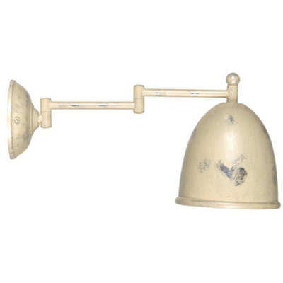 Luminosa Lighting Luminosa Pharmacy Dome Wall Light Cream from B&Q