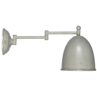Luminosa Lighting Luminosa Pharmacy Dome Wall Light Gray from B&Q