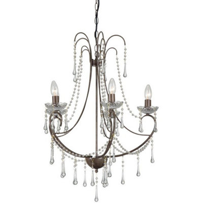 Luminosa Lighting Luminosa Romance 5 Light Multi Arm Chandeliers Rust