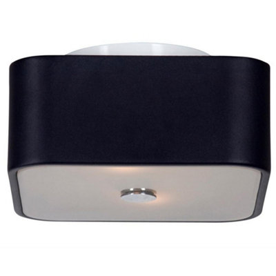 Luminosa Lighting Luminosa Quadro Cylindrical Ceiling Light Black from B&Q