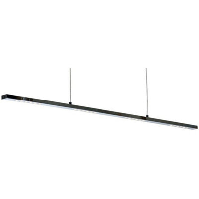 Luminosa Lighting Luminosa Minimum Straight Bar Pendant Ceiling Light Chrome from B&Q