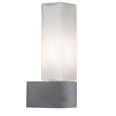 Luminosa Lighting Luminosa Outdoor Modern Wall Light Chrome Ip44 from B&Q