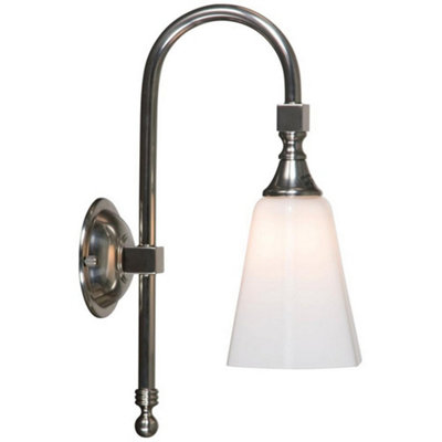 Luminosa Lighting Luminosa Classic Bathroom Wall Light Satin Nickel Ip44 from B&Q