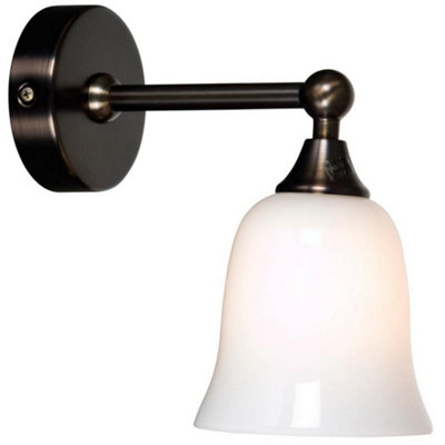 Luminosa Lighting Luminosa Classic Bathroom Wall Light Bronze Ip44 from B&Q