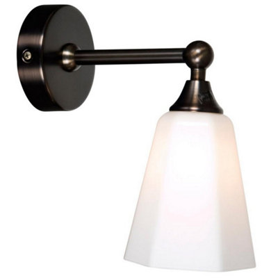 Luminosa Lighting Luminosa Classic Bathroom Wall Light Bronze Ip44 from B&Q