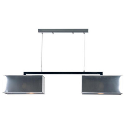 Luminosa Lighting Luminosa Maxima Straight Bar Pendant Ceiling Light Chrome from B&Q