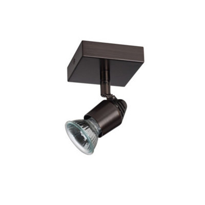 Luminosa Lighting Luminosa Bomba Single Spotlight Bronze from B&Q