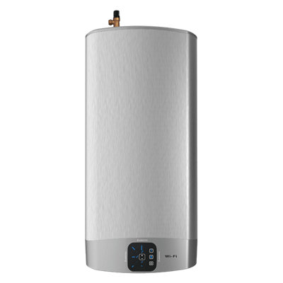 B&Q -  Velis 80 Wifi Brushed Metal 3Kw With Kit 3626308 Unvented Cylinder