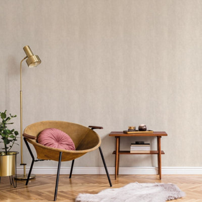Galerie Botanica Cream Small Weave Plain Smooth Wallpaper from B&Q