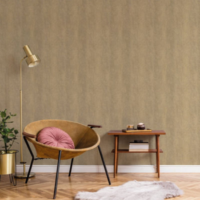 Galerie Botanica Yellow Small Weave Plain Smooth Wallpaper from B&Q