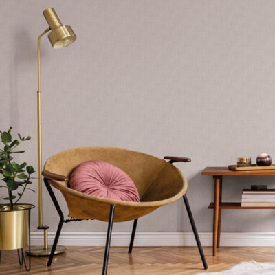 Galerie Luxe Greige Labyrinth Smooth Wallpaper from B&Q