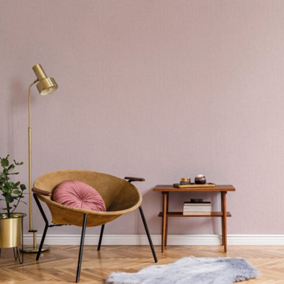 Galerie Shades Of Colour Pink Texture Effect Plain Smooth Wallpaper from B&Q