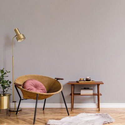 Galerie Luxe Silver Texture Effect Plain Smooth Wallpaper from B&Q