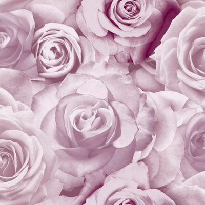 Glamour Rose Wallpaper Floral Flowers LuxuryPink Al1005 from B&Q