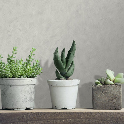 Galerie Shades Of Colour Grey Plaster Effect Wallpaper from B&Q