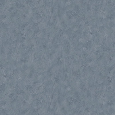 Galerie Shades Of Colour Blue Plaster Effect Wallpaper from B&Q