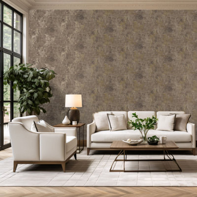 Belgravia Décor Plaster Texture Brown from B&Q