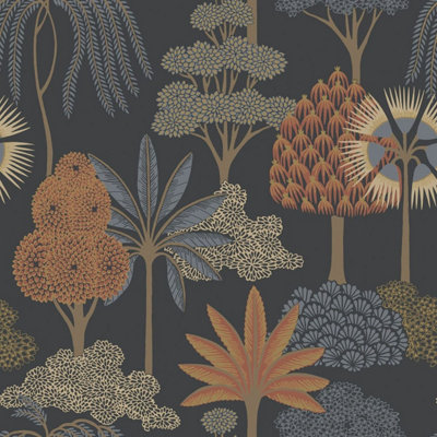 B&Q - Akiko Floral Wallpaper Blue  2330