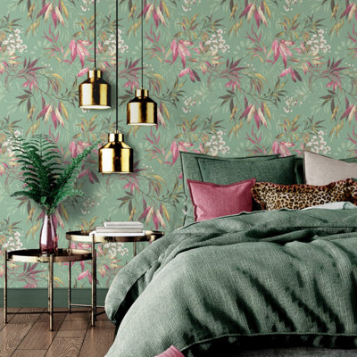 B&Q -  Décor Kanata Pink Sage