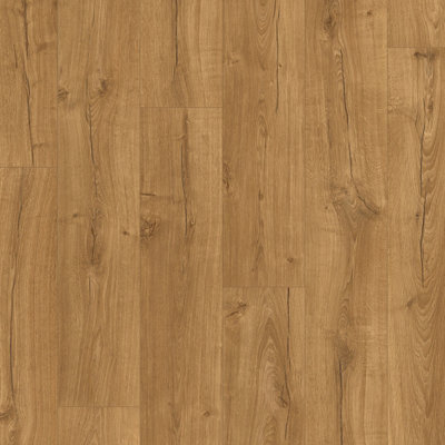 Quick-Step Aquanto Classic Oak Effect Embossed Laminate Flooring Sample from B&Q