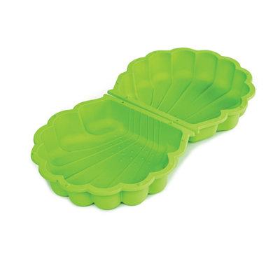 Mookie Paradiso Green Plastic Shell Sand Pit (H) 200mm X (W) 780mm from B&Q