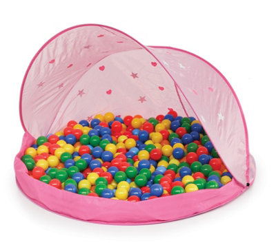  - Pink Tent Ball Pit Play Area W/ 50 Balls