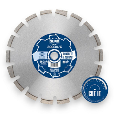 Duro Standard Concrete / Asphalt Diamond Blade 300mm  X 20mm Bore from B&Q