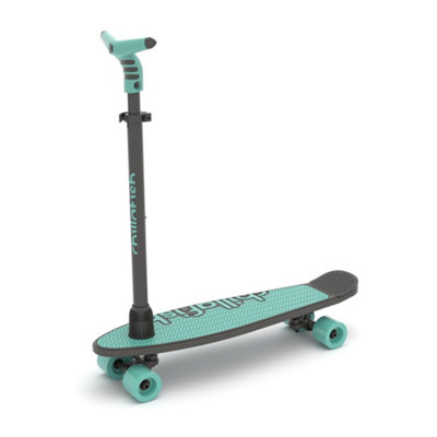 Chillafish SkatieSkootie 2 in 1 Mint 4 Wheel Skateboard Scooter - Green - Kids - Image 3
