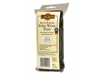 Steel Wire Wool Fine Ultra 0000 Grade Liberon  4 x 7g PADS Decorating Sanding - Image 3