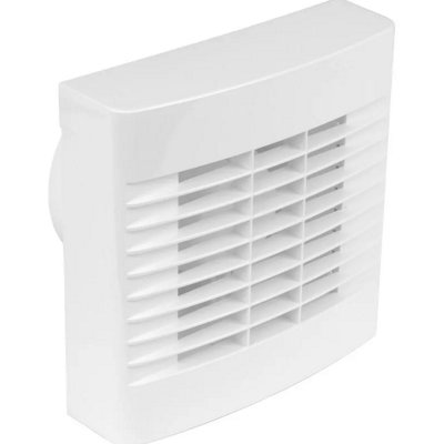 B&Q -  457086A Bathroom Extractor Fan With Timer4" 100mm Overrun For Wall Or Ceiling MountingWhite