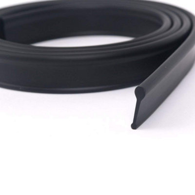 Nes Home 1200mm Black Soft Rubber Shower Door Seal For Folding Bath Screen from B&Q
