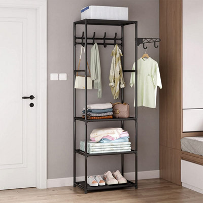 Bedroom clothes rack discount