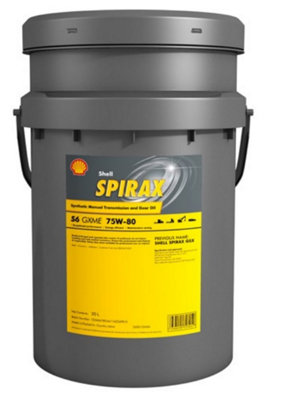 550027940 Shell Spirax S6 GXME 75W 80 20LTR Synthetic Manual Trans Gear Oil