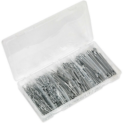555pc Split Pins Set Various Metric And Imperial Small Sizes Split Cotter Pin Diy At Bandq 