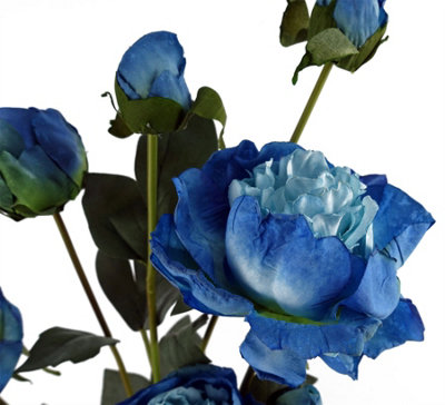 55cm Blue Peony Artificial Flower