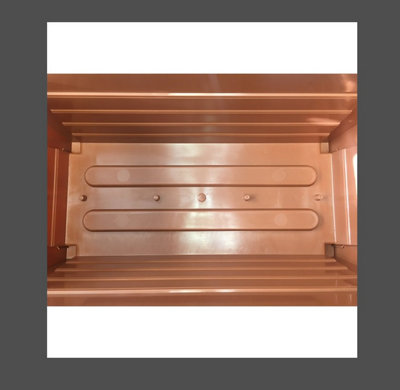 55cm Grosvenor Trough Plastic Patio Planter Rectangle 55cm Terracotta Colour