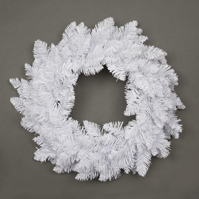 55cm Imperial Pine White Christmas Wreath Price Comparisons | Compare The Build