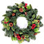 55cm Various Tips Green Christmas Wreath Frosted Tips