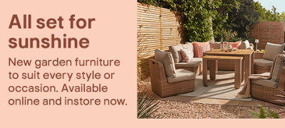 New garden furniture to suit every style and occassion.