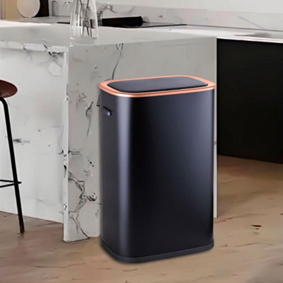 55L Motion Sensor Kitchen Bin Stainless Steel Automatic Sensor Bin ...