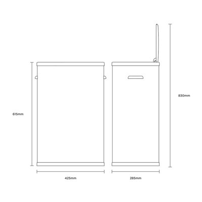 55L White Sensor Bin Kitchen Bin Rubbish Bin Waste Sensor Bin - 9