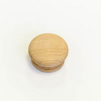 55mm Diameter Sanded Oak Cabinet Knob