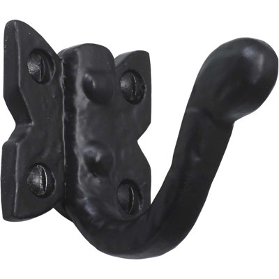 55mm No.4453 Old Hill Ironworks Barley Twist Single Robe Hooks