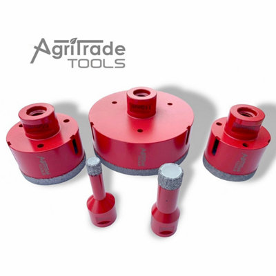 Diaond Core Drill Bits 1/4 Inch (06) Tile Hole Saws With 5/8-11...