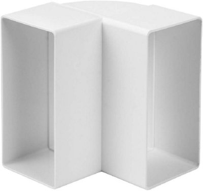 55mm x 220mm Rectangular Channel Elbow 90 Degree / Vertical Elbow