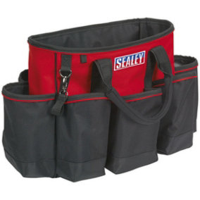 560 x 360 x 460mm STRONG Tool Bag - RED - Multiple Pocket Padded Base Storage