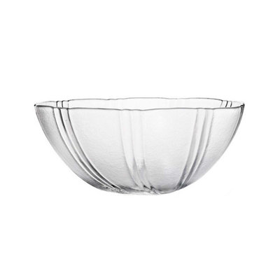 Salad Bowl Food Serving Dish Round Clear Glass 11Cm Mixing Bowl Dishwasher Safe from B&Q