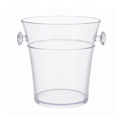  - Ice Bucket Holder 3.5Litres Clear Acrylic Plastic Wine Chiller Barware Container