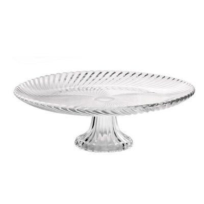 32Cm Glass Cake Stand Pedetal Sweets Dessert Cupcake Muffin Display Footed